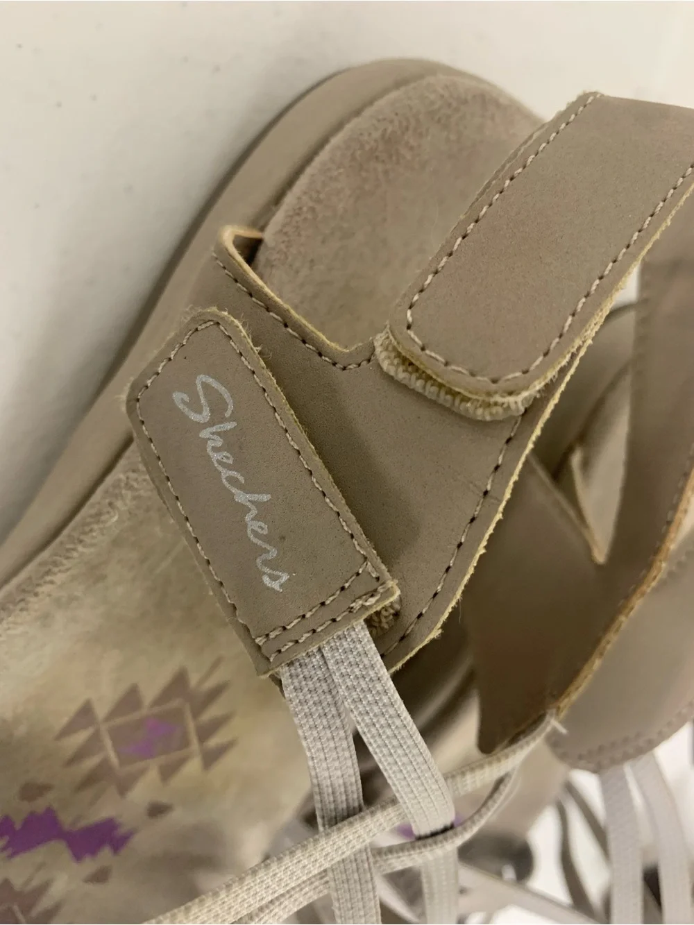 Skechers Women's Multi-Strap Memory Foam Sandals Size 8 Wide